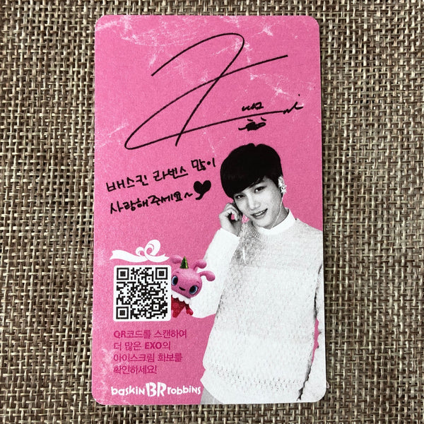 EXO KAI [ Baskin Robbins ] Official Polaroid Photocard, kai / New, Rare / Gift