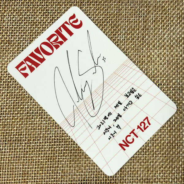 NCT 127 JOHNNY [FAVORITE] Official Photocard, 3rd Repackage CLASSIC Ver / Gift