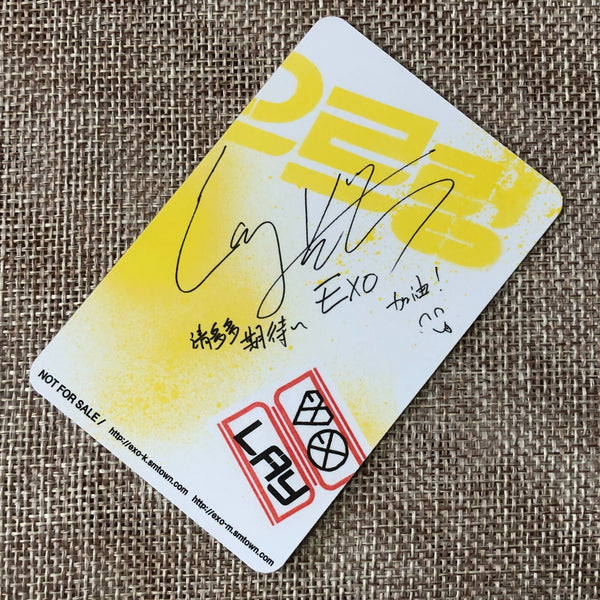 EXO LAY [ GROWL ] Official Photocard, Album / New, Rare / Gift