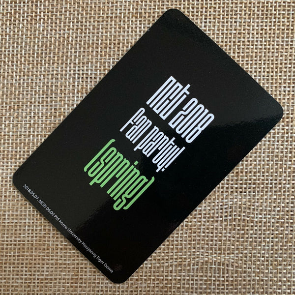 NCT 2018 MARK [ FAN PARTY SPRING ] Official Limited Photocard / New / Gift