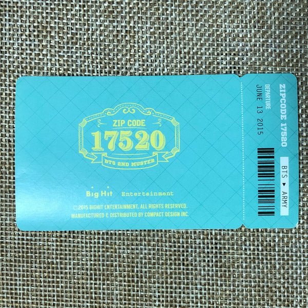 BTS RM [ 2nd Muster 17520 ] Official Photocard Photo Ticket / New / Gift