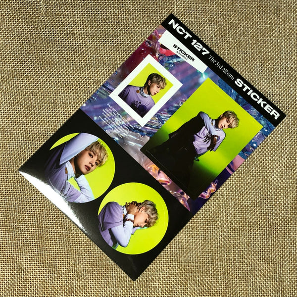 NCT 127 JUNGWOO [ STICKER ] Official Sticker, STICKY Ver / New / Gift