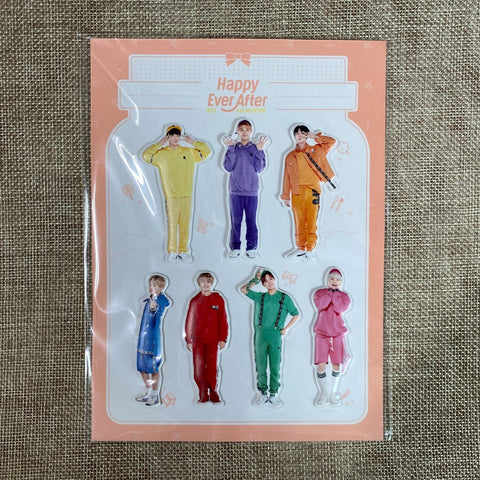 BTS All Member [4th Muster Happy Ever After ] Official Embossing Sticker / New/G