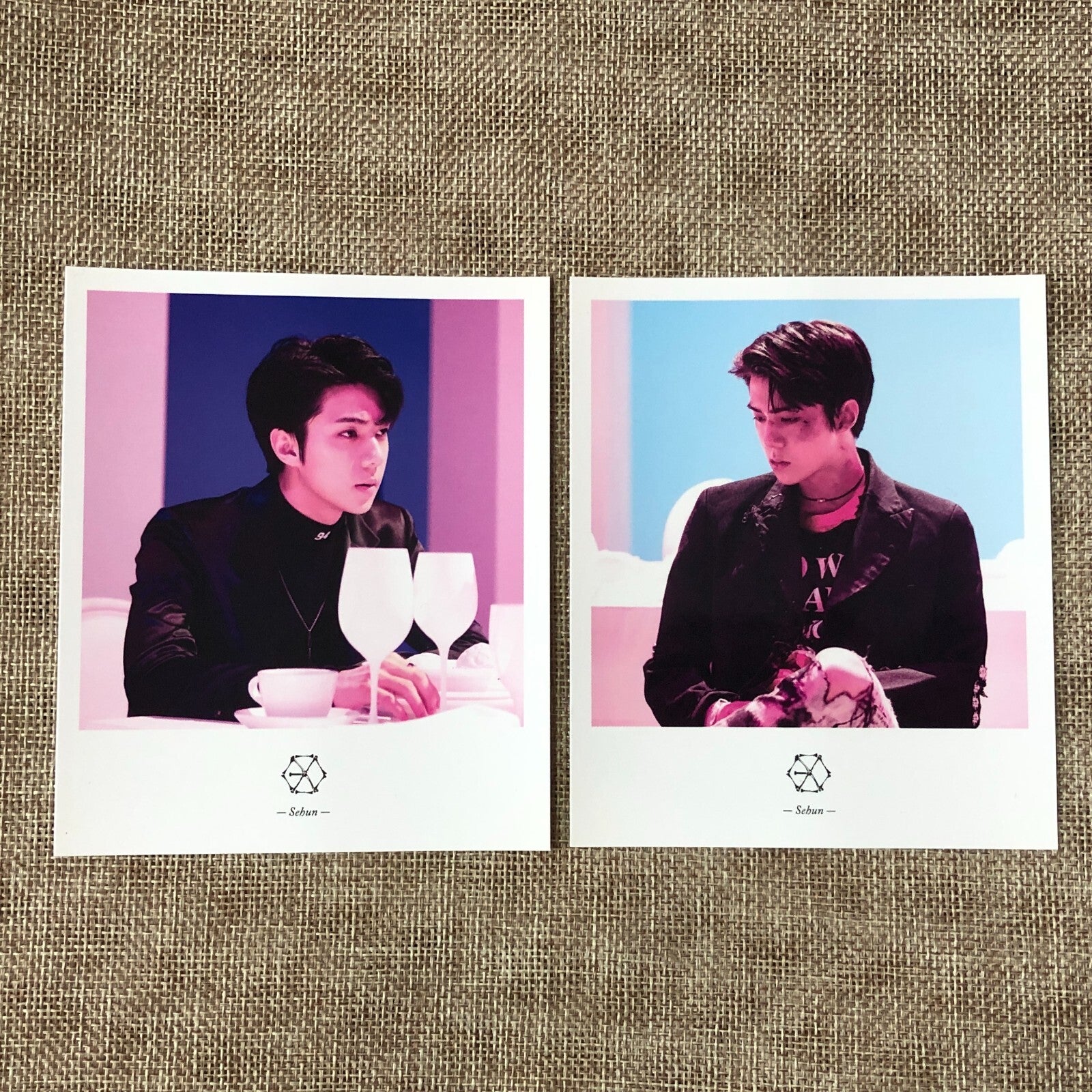 EXO SEHUN [ EX'ACT ] Official Polaroid Photocard Set of 2, Postcard / New / Gift