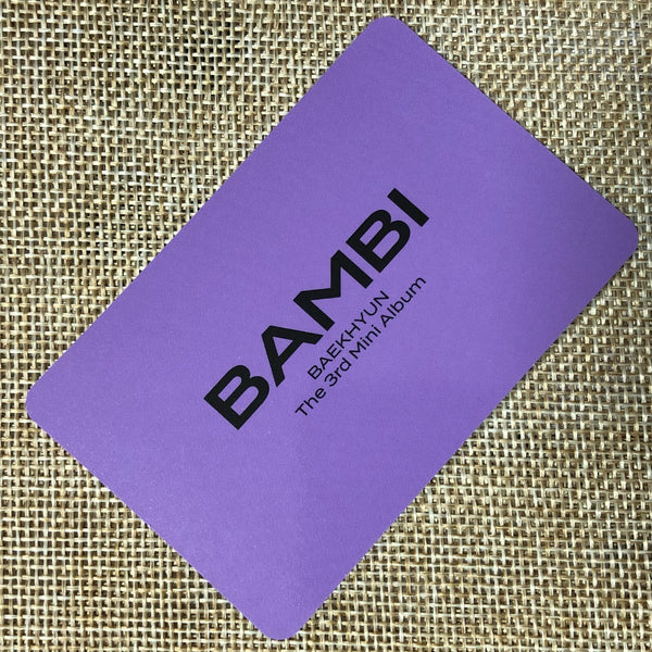 EXO BAEKHYUN #11 [ BAMBI ] Official Photocard, 3rd Mini Album / New / Gift