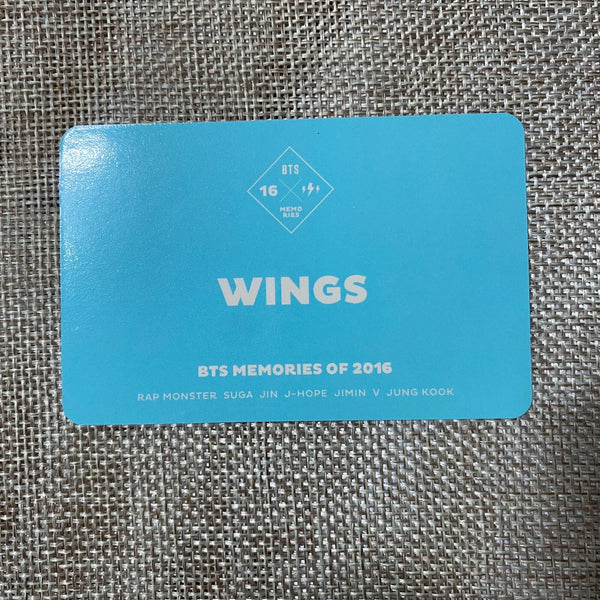 BTS V JIN J-HOPE [ Memories of 2016 DVD ] Official Photocard / New, Rare / Gift