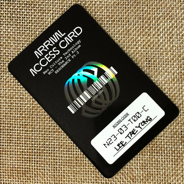 NCT2020 TAEYONG [RESONANCE Pt.2] Official Photocard, Arrival Access Card / Gift
