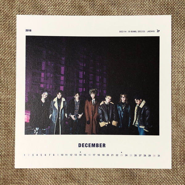 BLOCK B GROUP [ Re:MONTAGE ] Official Calendar Photo Set / New, Rare / Gift