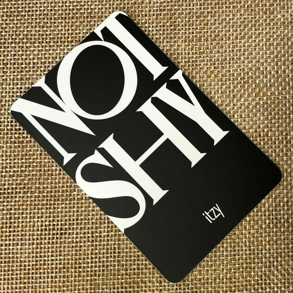 ITZY YEJI YUNA [ NOT SHY ] Official Photocard, 3rd Mini Album / New / Gift