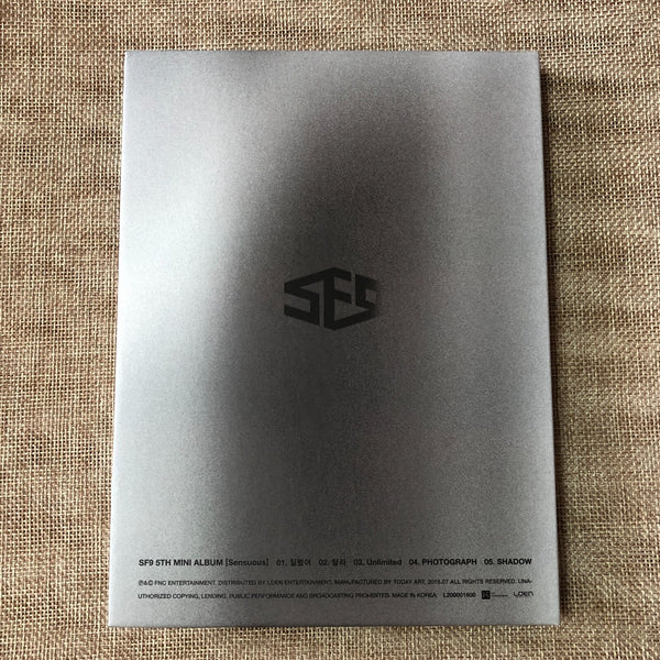 SF9 SIGNED [ SENSUOUS Promo Album CD+Photobook+PC ] Autographed, 5th Mini / Gift