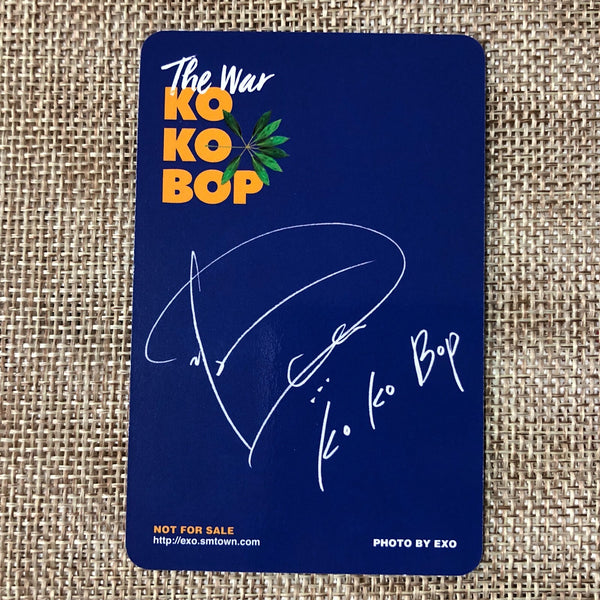 EXO D.O. #2 [ The War KOKOBOP ] Official Photocard, 4th Album / New / Gift