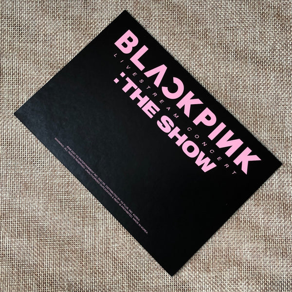 BLACKPINK GROUP [ THE SHOW DVD ] Official Postcard Photo / New / Gift