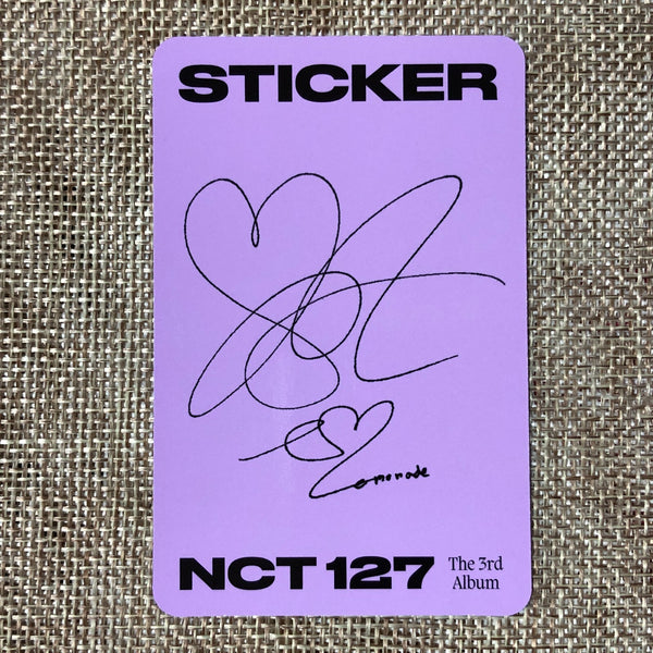 NCT 127 TAEYONG [ STICKER ] Official Photocard, STICKER Ver. Bear / New / Gift