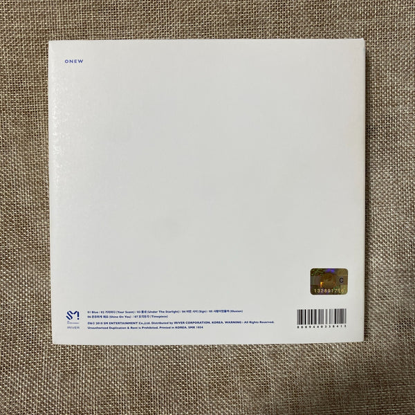 SHINEE Onew [Voice Mini Solo White Album] Photobook + CD, No PC / Mint, Rare /+G