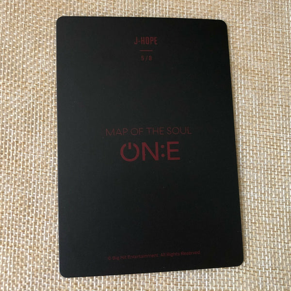 BTS J-HOPE 5/8 [Map of the Soul ON:E] Official Mini Photocard, ONE / New / Gift