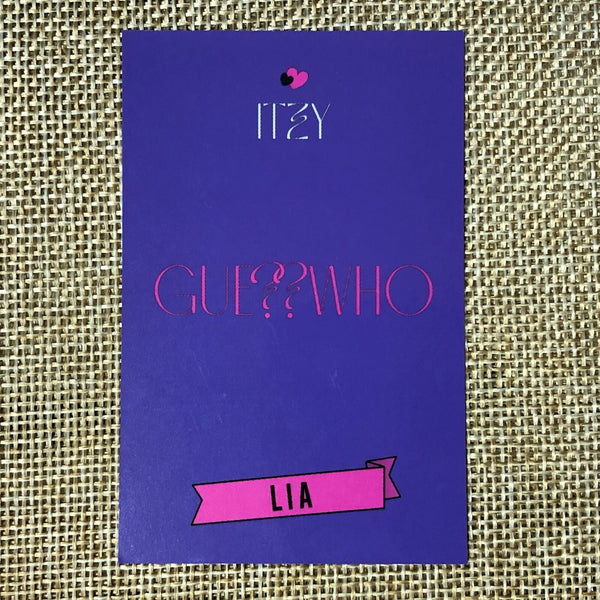 ITZY LIA [GUESS WHO WITHDRAMA Special] Official Photocard, 4th Mini Album / Gift