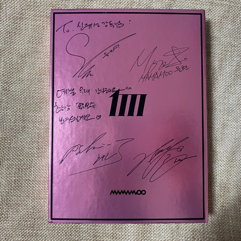 MAMAMOO HAND SIGNED [MIC ON] Promo Album Autographed Full Set / New, Rare / Gift