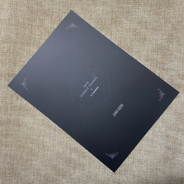 BTS JUNGKOOK [ 2019 Summer Package ] Mini Poster Photocard / New, Rare / Gift