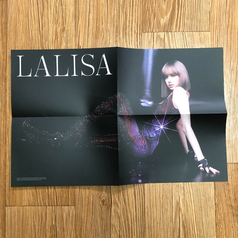 BLACKPINK LISA [ LALISA ] Official Poster, 1st Single Gold Ver / New / Gift