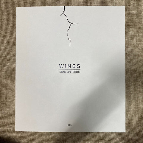 BTS GROUP [ WINGS Concept Book, Photobook  ] 267x309 mm, 312p / Good, Rare /Gift