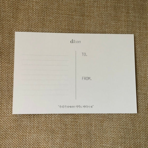 BTS GROUP #1 [Dispatch Magazine Dicon] Official Postcard Photocard / New / Gift