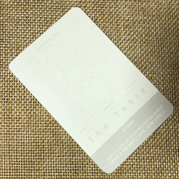 Nu'est REN [ The Table ] Official AR Photocard, 7th Mini Album / New / Gift