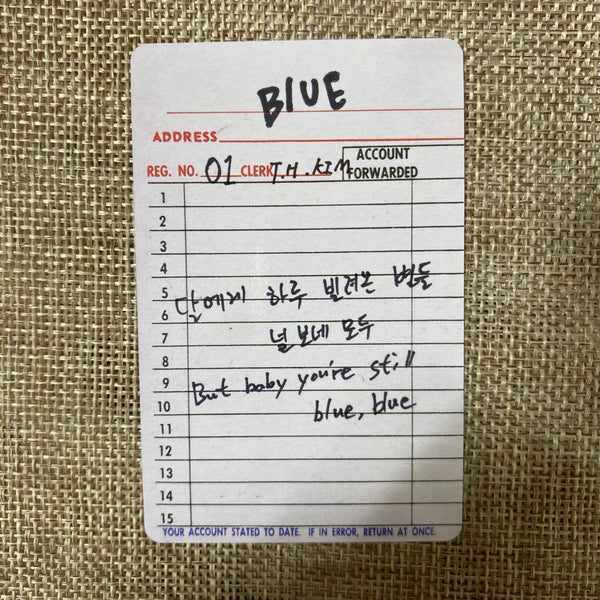 BTS V #11 [ Layover ] Official Photocard, Weverse / New, Rare / Gift