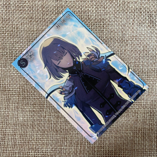 Korean Webtoon Solo Leveling Cha Hae-in / Bonus PC First Edition Rare Card / New