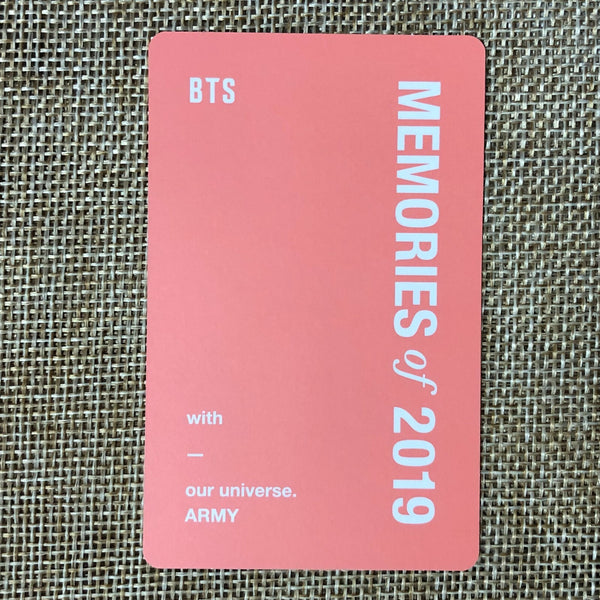BTS V [ Memories of 2019 ] Official DVD Photocard / New, Rare / Gift