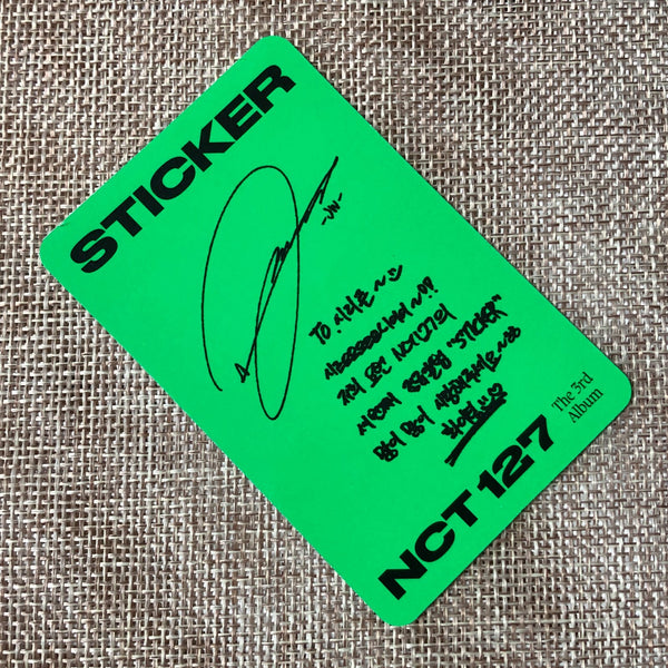 NCT 127 JUNGWOO [ STICKER ] Official AR Photocard, Jewel Case Ver. / New / Gift