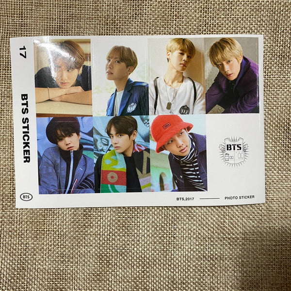 BTS [ 2017 Season's Greetings ] Official Sticker Set / New, Rare / Gift