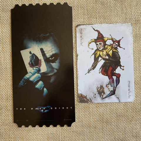 JOKER DARK KNIGHT Movie / Official Photo Ticket Photocard Set / New, Rare / Gift