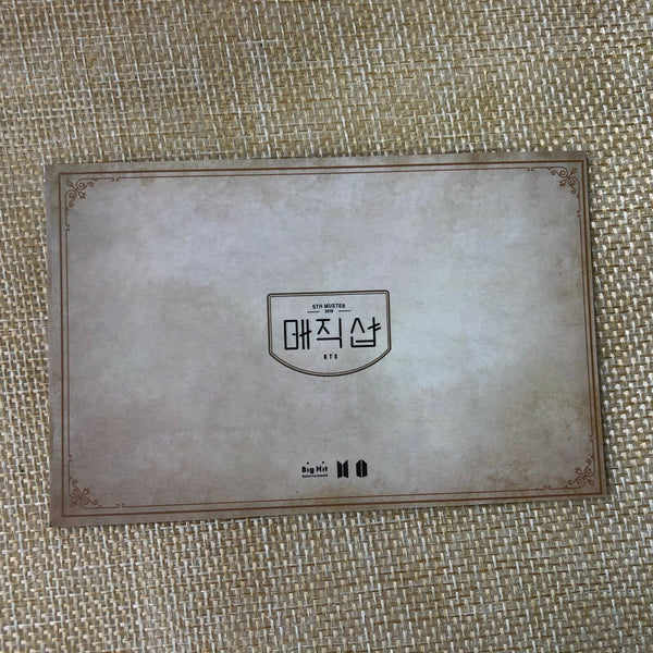 BTS GROUP GOODBYE [Magic Shop Play Zone] Official Mini Photocard, Army Booth /+G