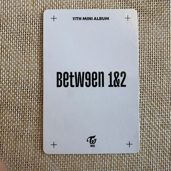 TWICE TZUYU [ Between 1&2 POB Preorder Official Photocard ] Cryptogrphy N/+G