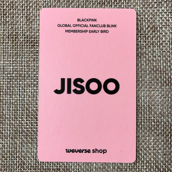 BLACKPINK JISOO [Global Official Fanclub BLINK] Early Bird Photocard / Gift