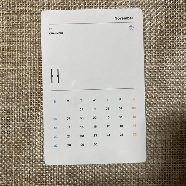 EXO GROUP #1 [2016 Season's Greetings] Official Limited Photocard / New, Rare