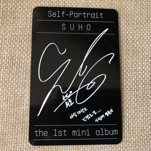 EXO SUHO #3 [ Self Portrait ] Official Photocard, 1st Mini Album / New / Gift