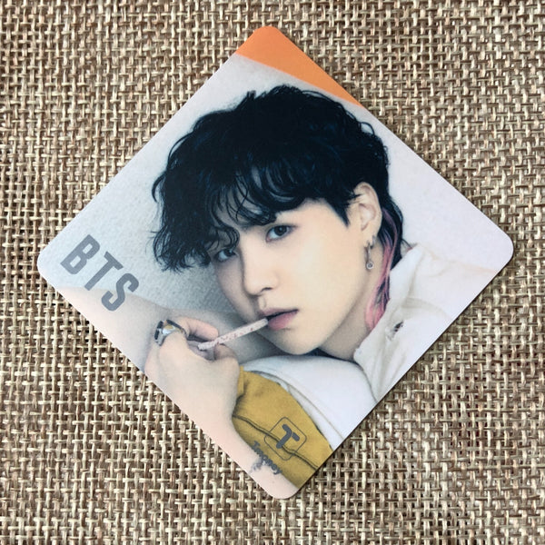BTS SUGA [ 2021 CU T-Money ] Official Mini transparent Photocard / New / Gift