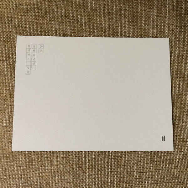 BTS RM [ 2018 Season's Greetings ] Official Limited Postcard / New / Gift