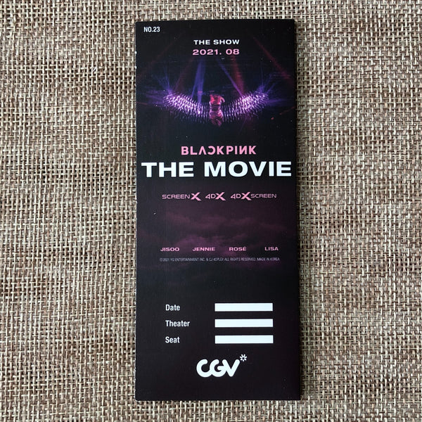 BLACKPINK JENNIE [ The Movie ] Official Limited Film Mark / New / Gift