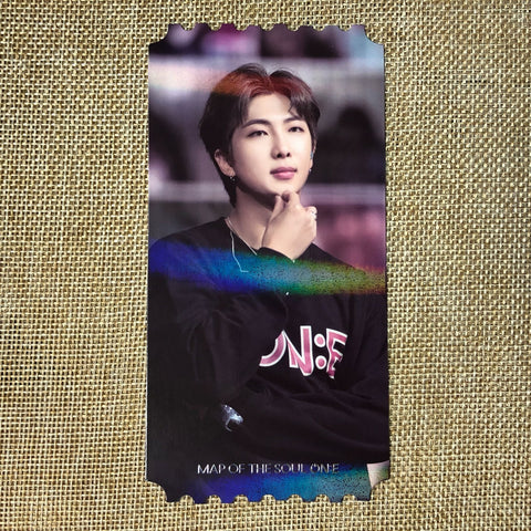 BTS RM [Map of the Soul ON:E DVD] Official Hologram Ticket Photocard / Gift