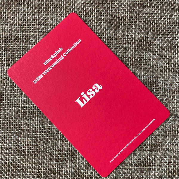BLACKPINK LISA [ 2022 Welcoming Collection ] Official Photocard / New / Gift