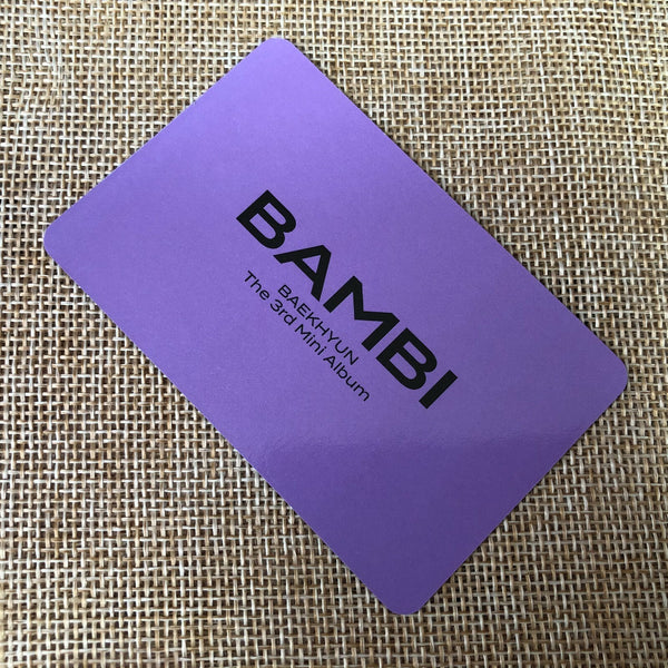 EXO BAEKHYUN #8 [ BAMBI ] Official Photocard, 3rd mini Album / New / Gift