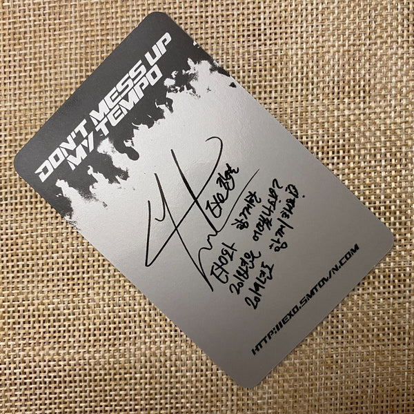 EXO CHANYEOL [Don't Mess Up My Tempo] Official Photocard, Moderato / New / Gift