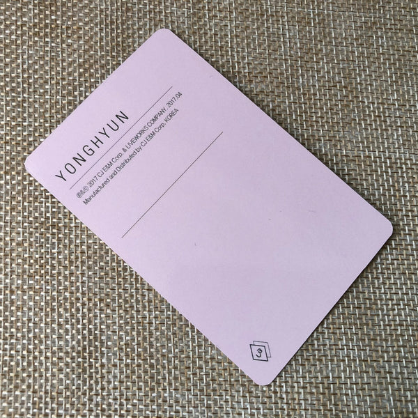 UNIT BLACK YONGHYUN [Steal Your Heart] Official Photocard, BOYS 24 / New / Gift