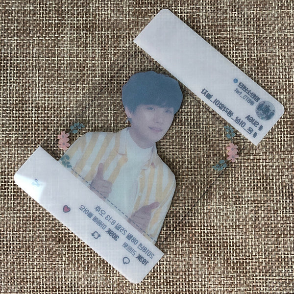 BTS SUGA #2 [Love Yourself Official Army Booth] Official Transparent Photocard