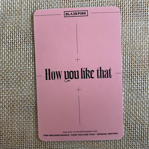 BLACKPINK LISA #2 [ How you like that ] Official Photocard / New, Rare / Gift