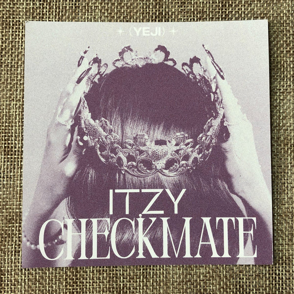 ITZY YEJI [ CHECKMATE ] Official Special Card Photocard / New / Gift