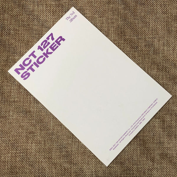 NCT 127 DOYOUNG [ STICKER ] Official Postcard, STICKER Ver. / New / Gift