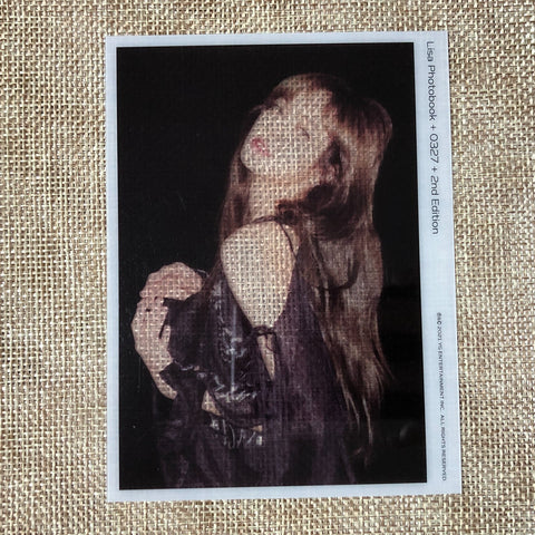 BLACKPINK LISA [0327 Photobook 2nd Limited] Official Clear Photocard / Gift